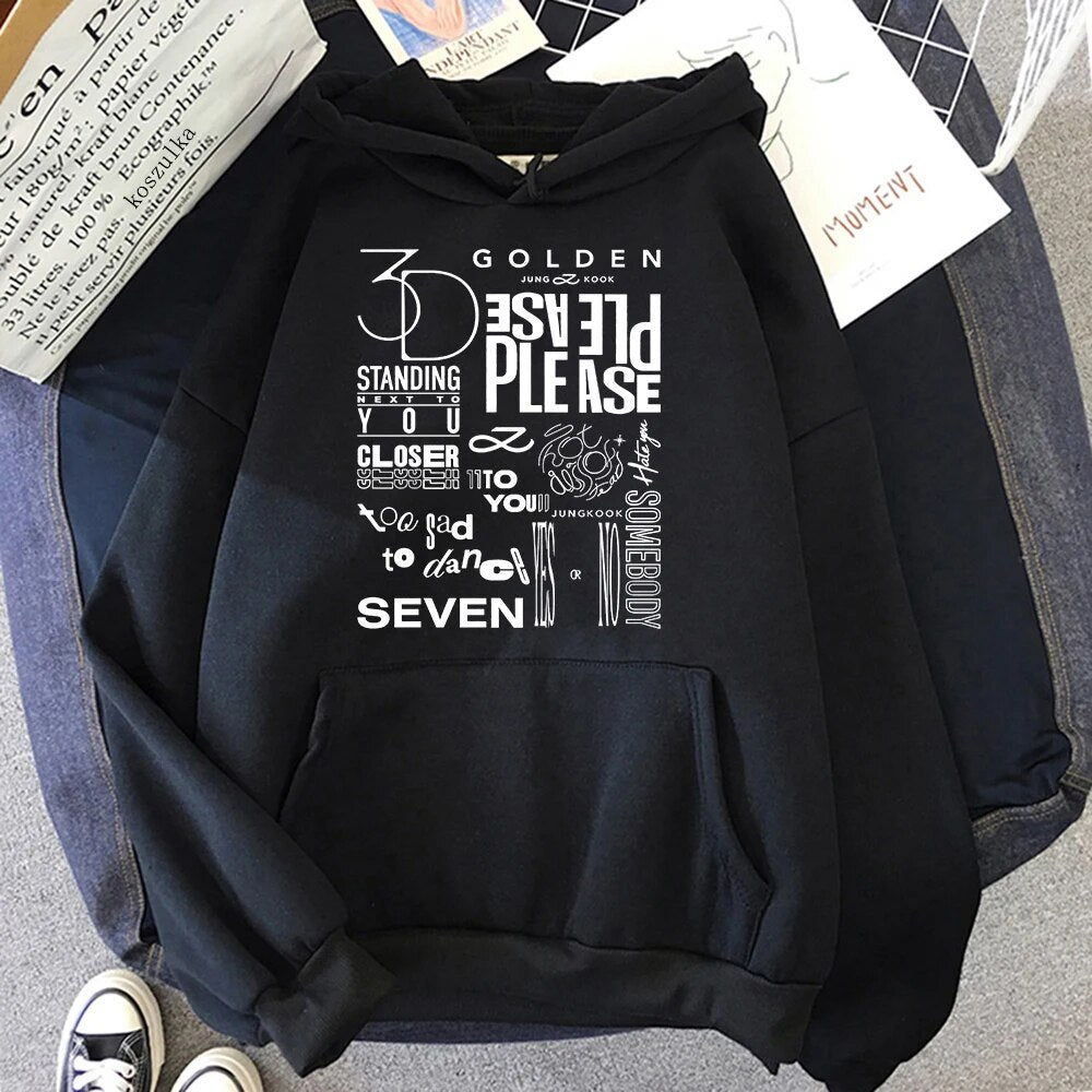 Jungkook New Album Golden 3D Seven Hoodie Sweatshirt