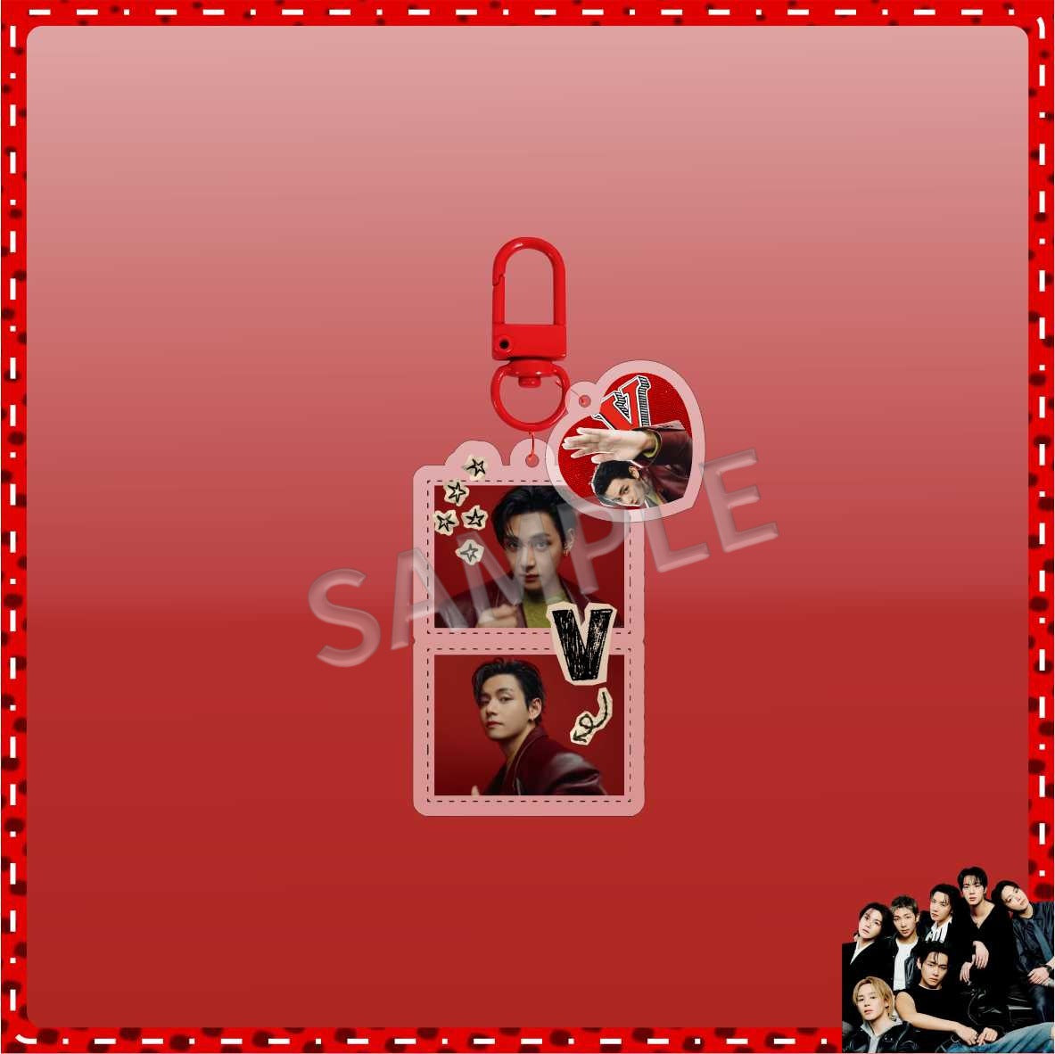 Bangtan Boys 2026 Red Cute Keychain