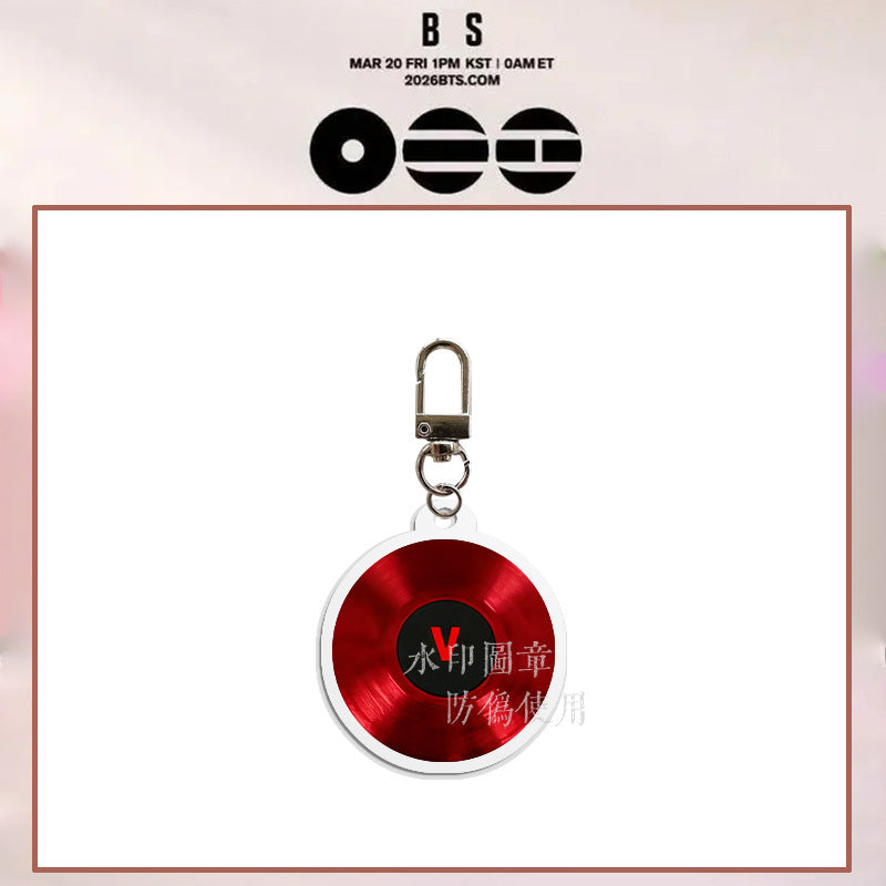 Bangtan Boys 2026 World Tour CD Keychain Accessories
