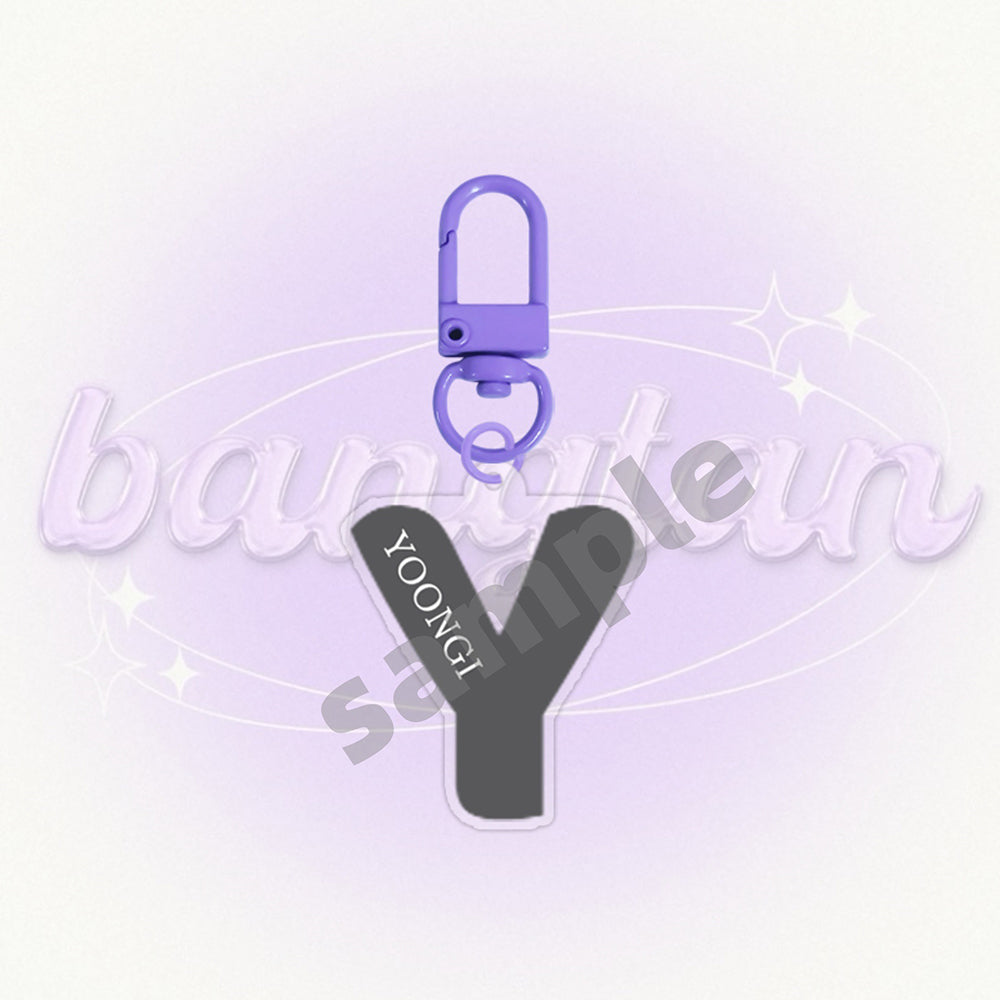 Bangtan Boys 2026 Letter Names Colorful Keychain